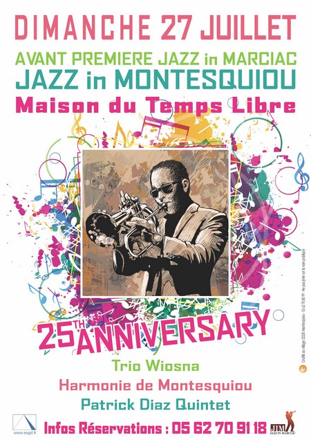 Affiche jazz à Montesquiou